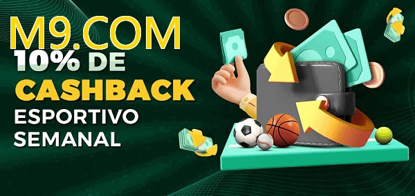 10% de bônus de cashback na M9.COM